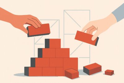 足場の安全な組立てのイメージ