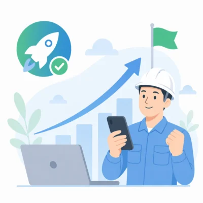 ASIBA+で足場の数量計算と書類作成を支えるイメージ
